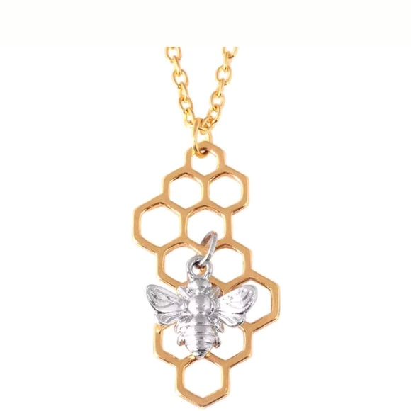 Jewelry - Honeycomb Bee Necklace